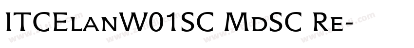 ITCElanW01SC MdSC Re字体转换